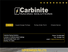 Tablet Screenshot of carbiniteracing.com